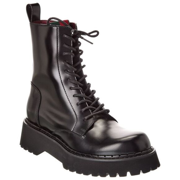 Gucci Leather Boot, Black - Picture 1 of 5